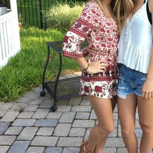 Xenia Patterned Romper